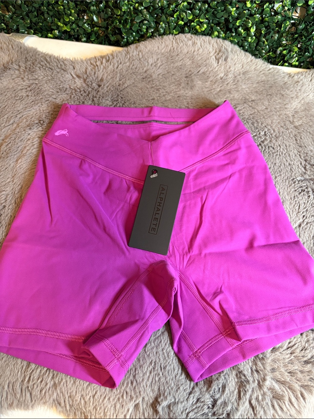 NWT Alphalete Bright Pink High-Rise Bike Shorts